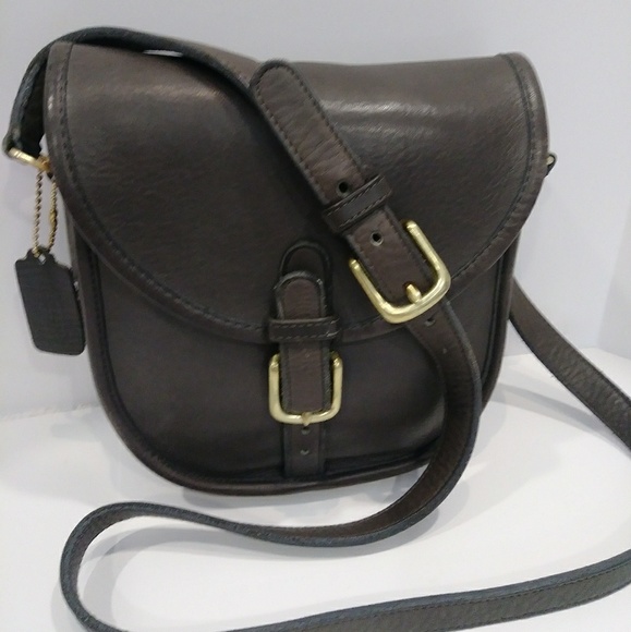 COACH Handbags - 🎉HP🎉COACH RARE GRAY NYC BAG VINTAGE SADDLE